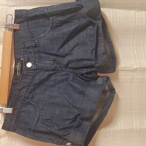 Londonjean Shorts Womens Size 6 Blue Denim Jean Shorts Distressed 100% Cotton